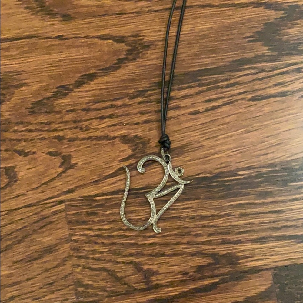 Pave diamond necklace